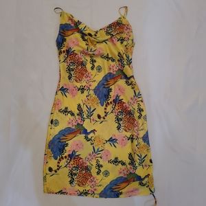 Tropical floral print small Forever 21 dress